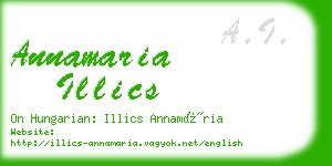 annamaria illics business card